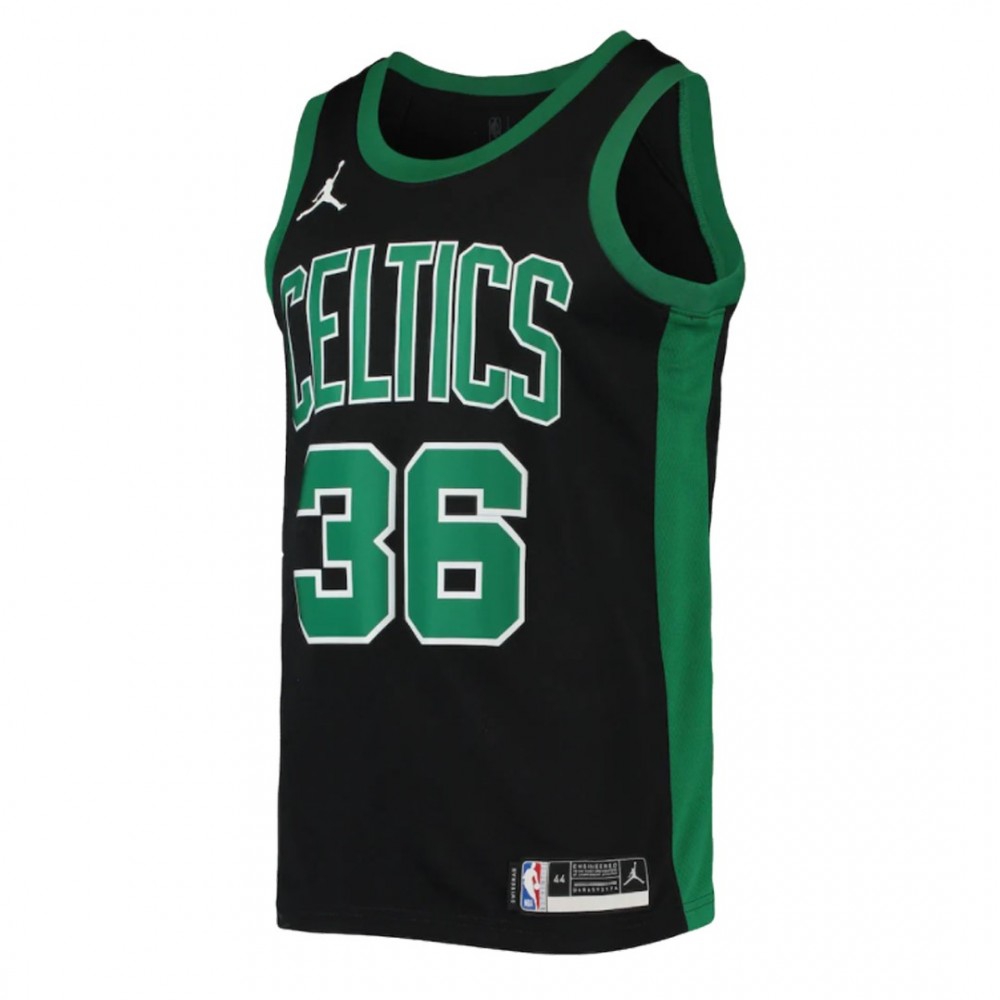 Men's Boston Celtics Marcus Smart #36 Jordan Black&Green 2020/21 Swingman Jersey - Statement Edition-Pro Kit Vault | Brand New 26/27 Sports Jerseys